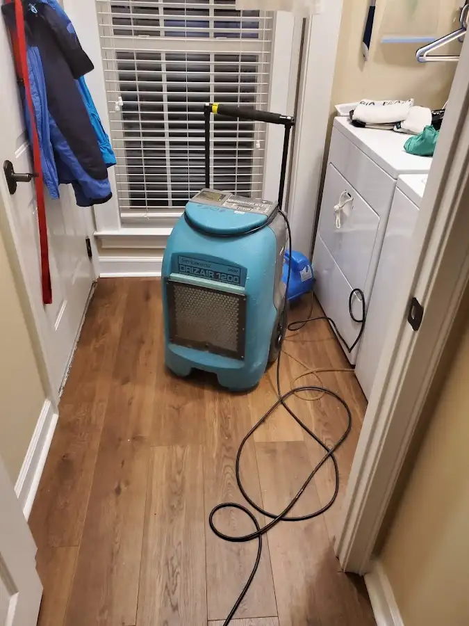 Commercial dehumidifier deployed for Flood Damage Cleanup in Barberton